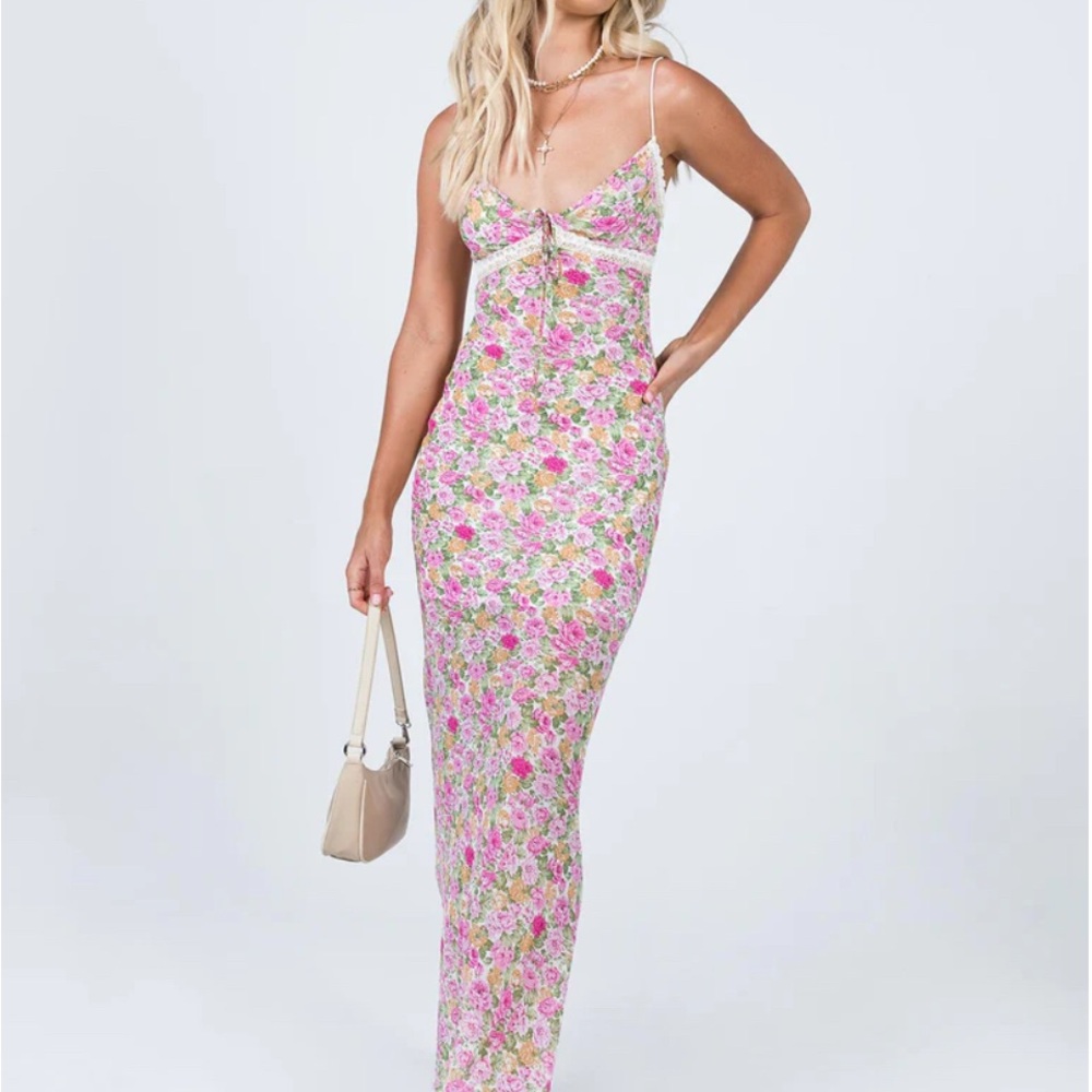 Princess Polly Emily Pink Floral Maxi dress